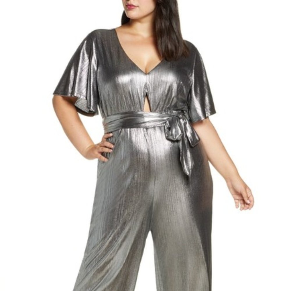 Refinery 29 X Eloquii Metallica Jumpsuit